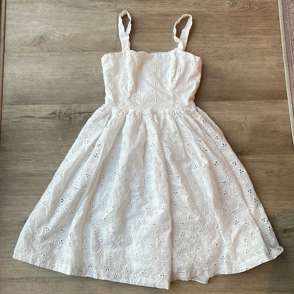 Betsey Johnson Dresses & Skirts - Betsey Johnson White Eyelet Cottagecore dress